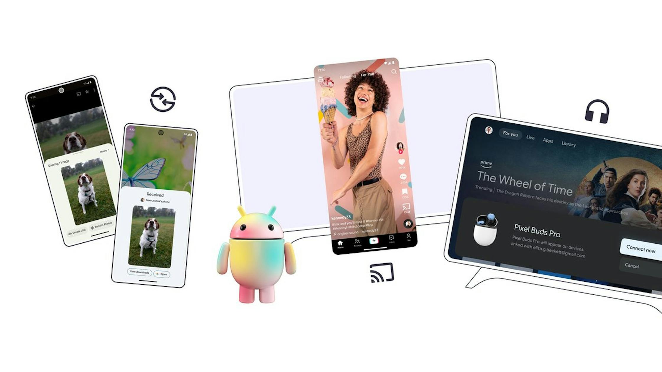 CES 2024にてAndroidが発表した5つの新機能！ファイル共有機能やFast Pairが改善