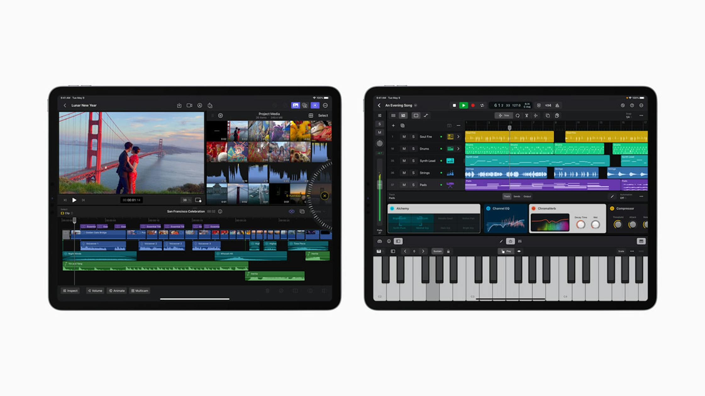 AppleがiPad版のFinal Cut ProとLogic Proをリリース