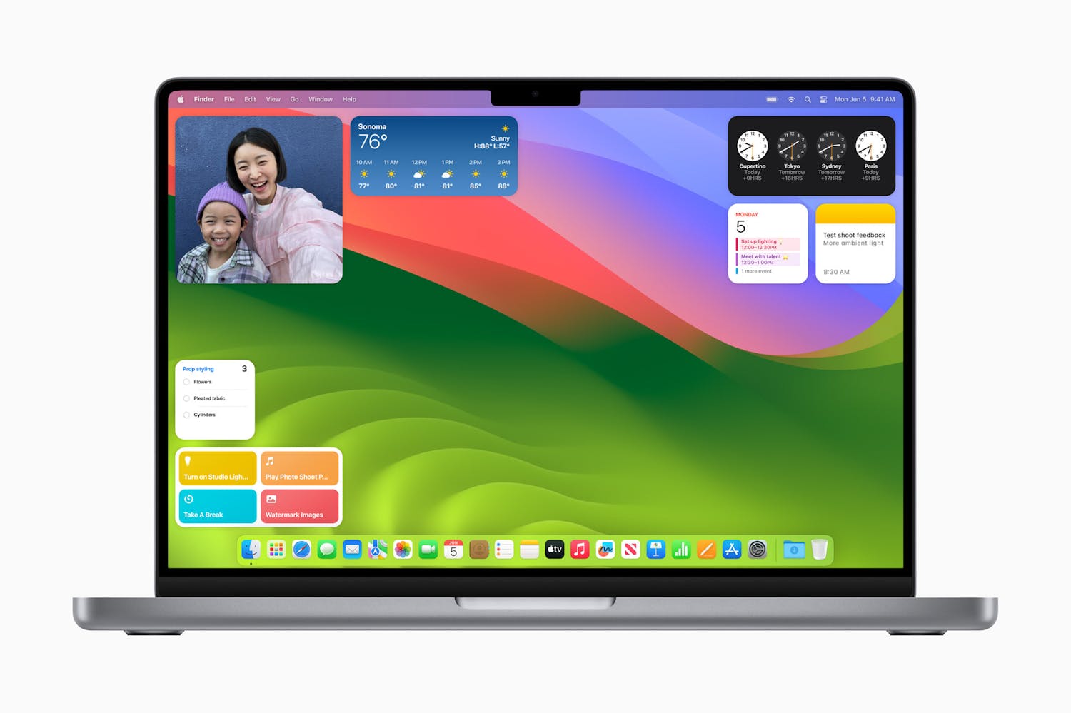 macOS Sonomaのデスクトップウィジェット