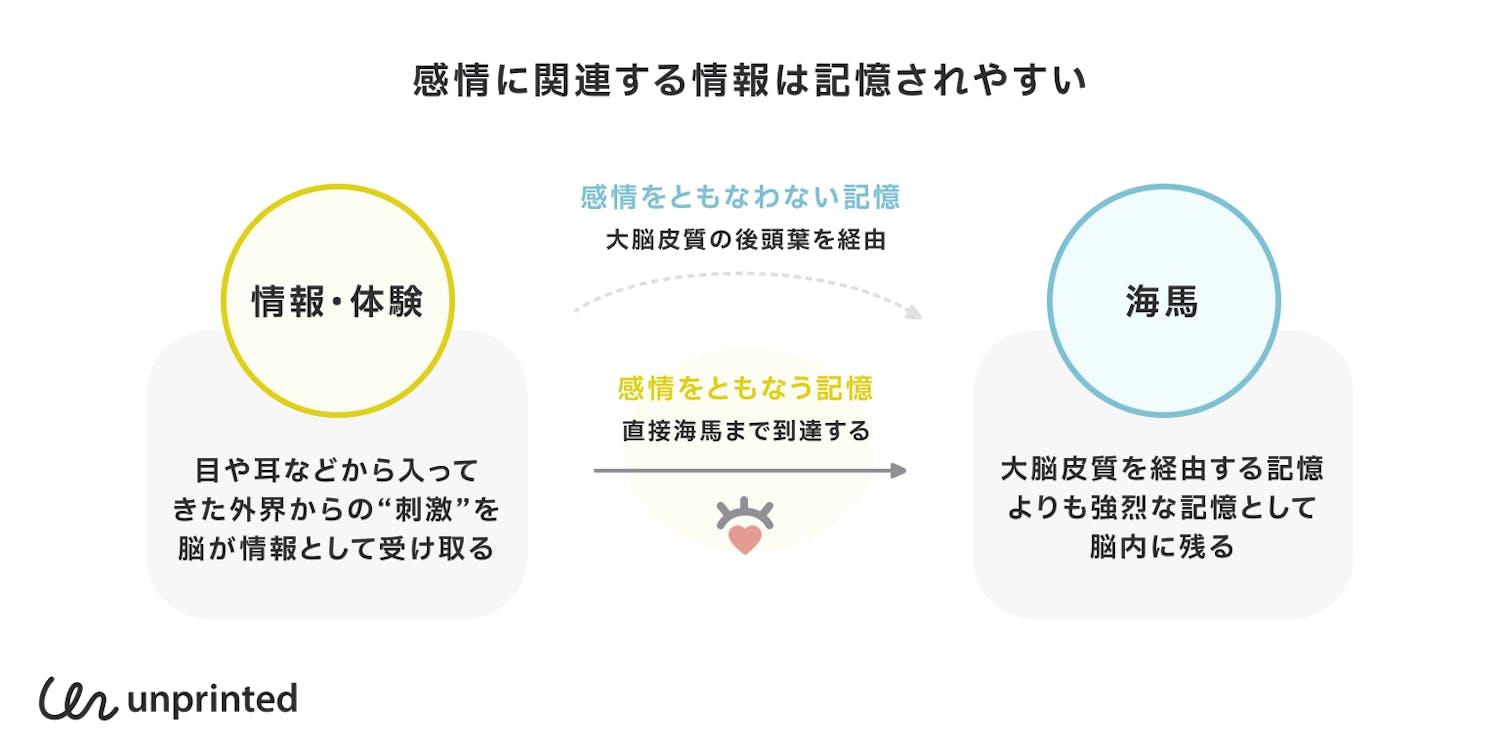 感情にからめた情報は記憶されやすい