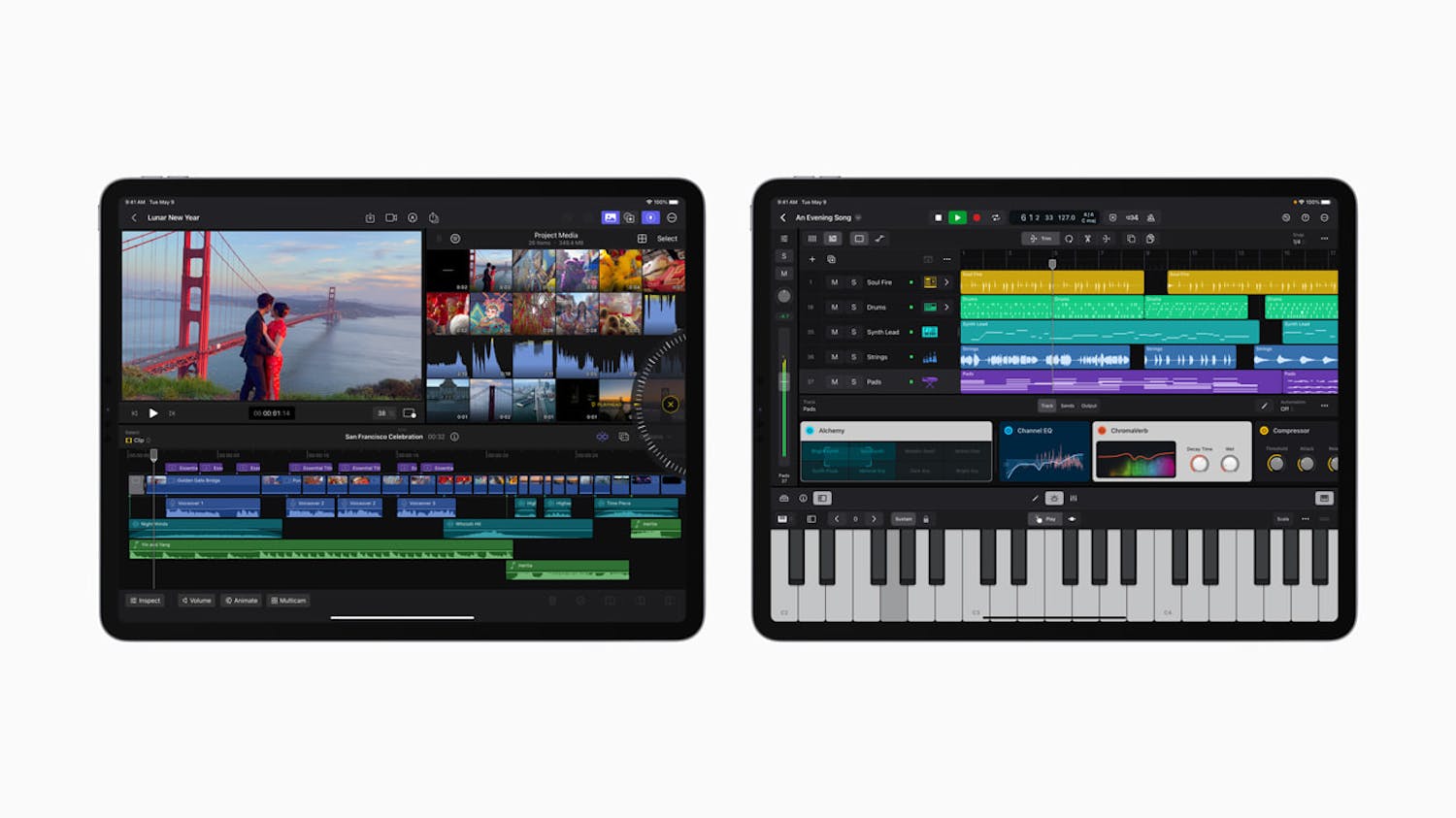iPad版のFinal Cut ProとLogic Pro