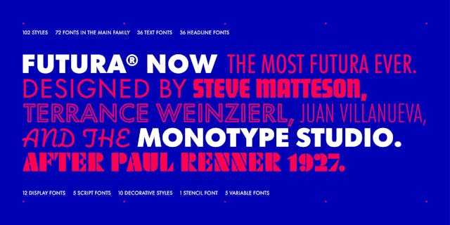 名書体Futuraの決定版、Futura Now登場
