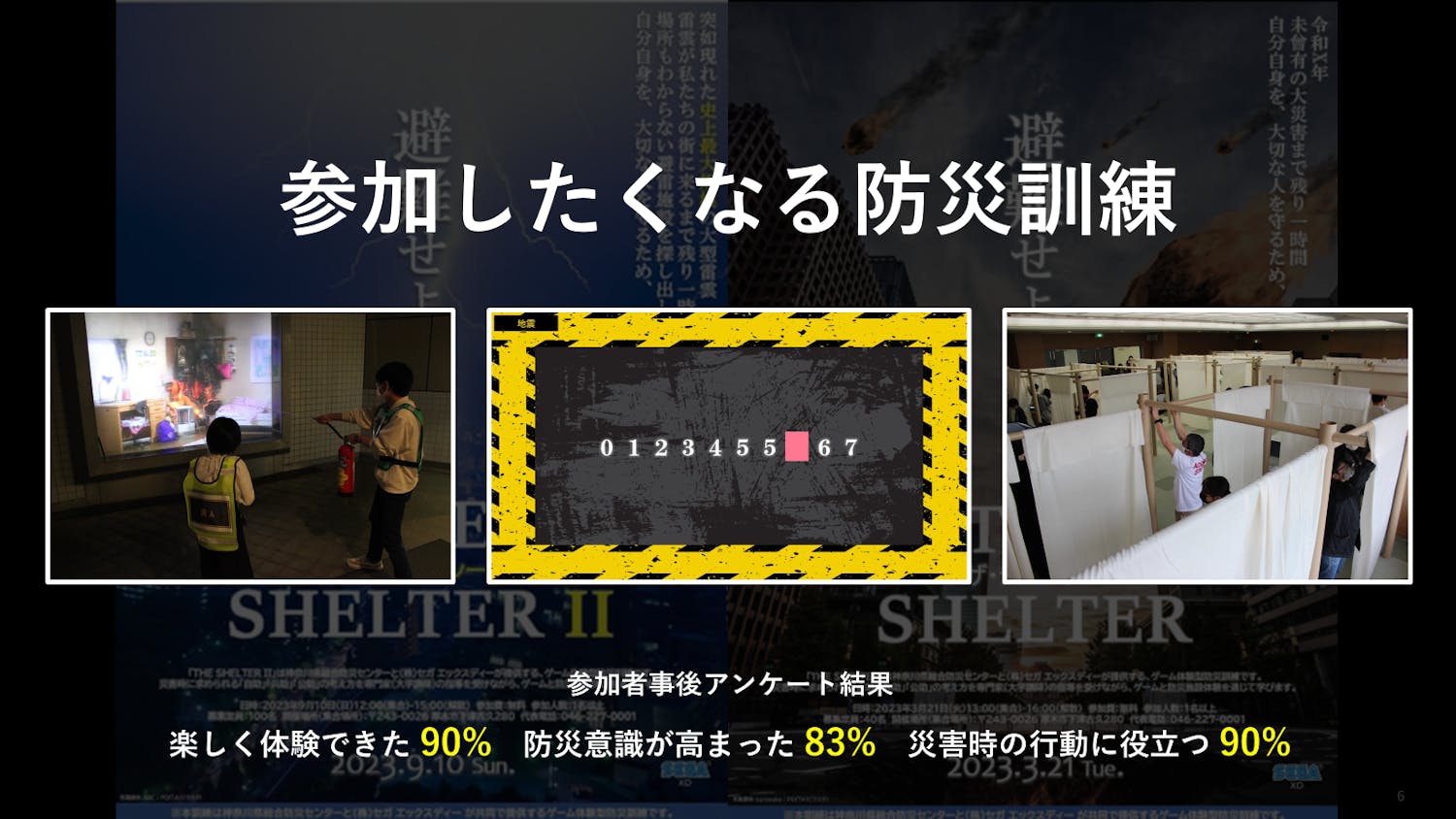 「楽しみながら防災を学べた」として参加者から好評だった